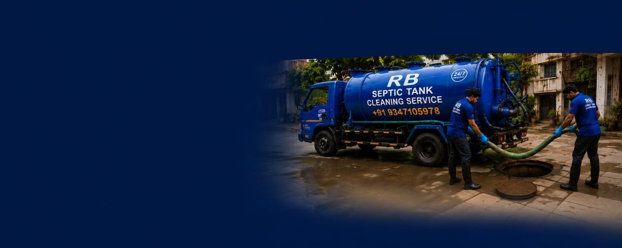 RB septic tank cleaning tanker and service team in Hyderabad